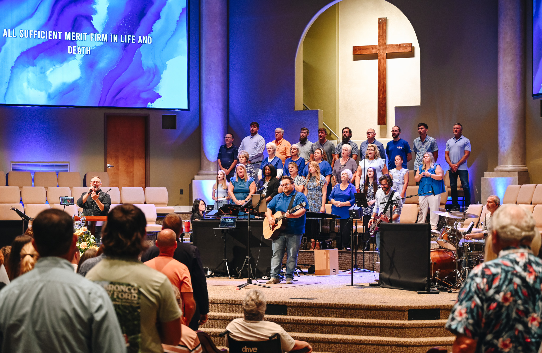 Pine Terrace Worship Choir singing